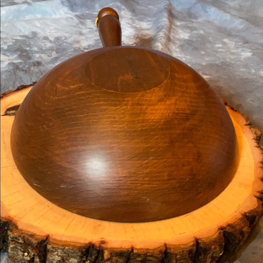Woodcrafters Wooden Bowl with Handle - Picture 12 of 16